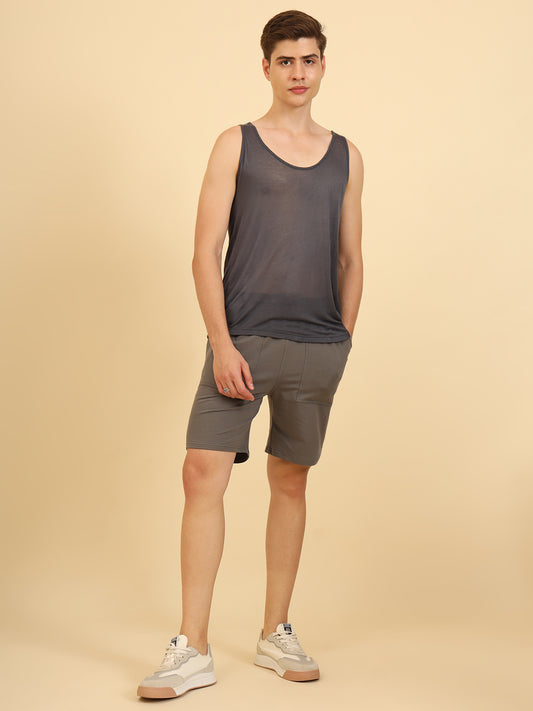 Flexy Feel Comfy Light Sleeveless Sando Grey