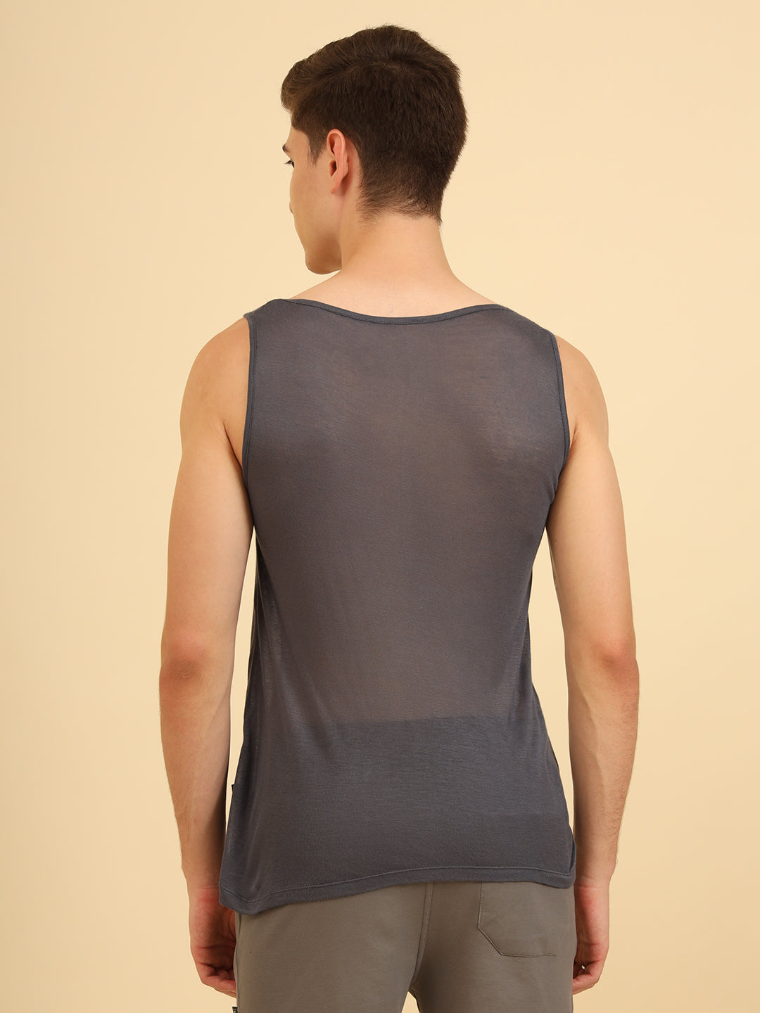 Flexy Feel Comfy Light Sleeveless Sando Grey