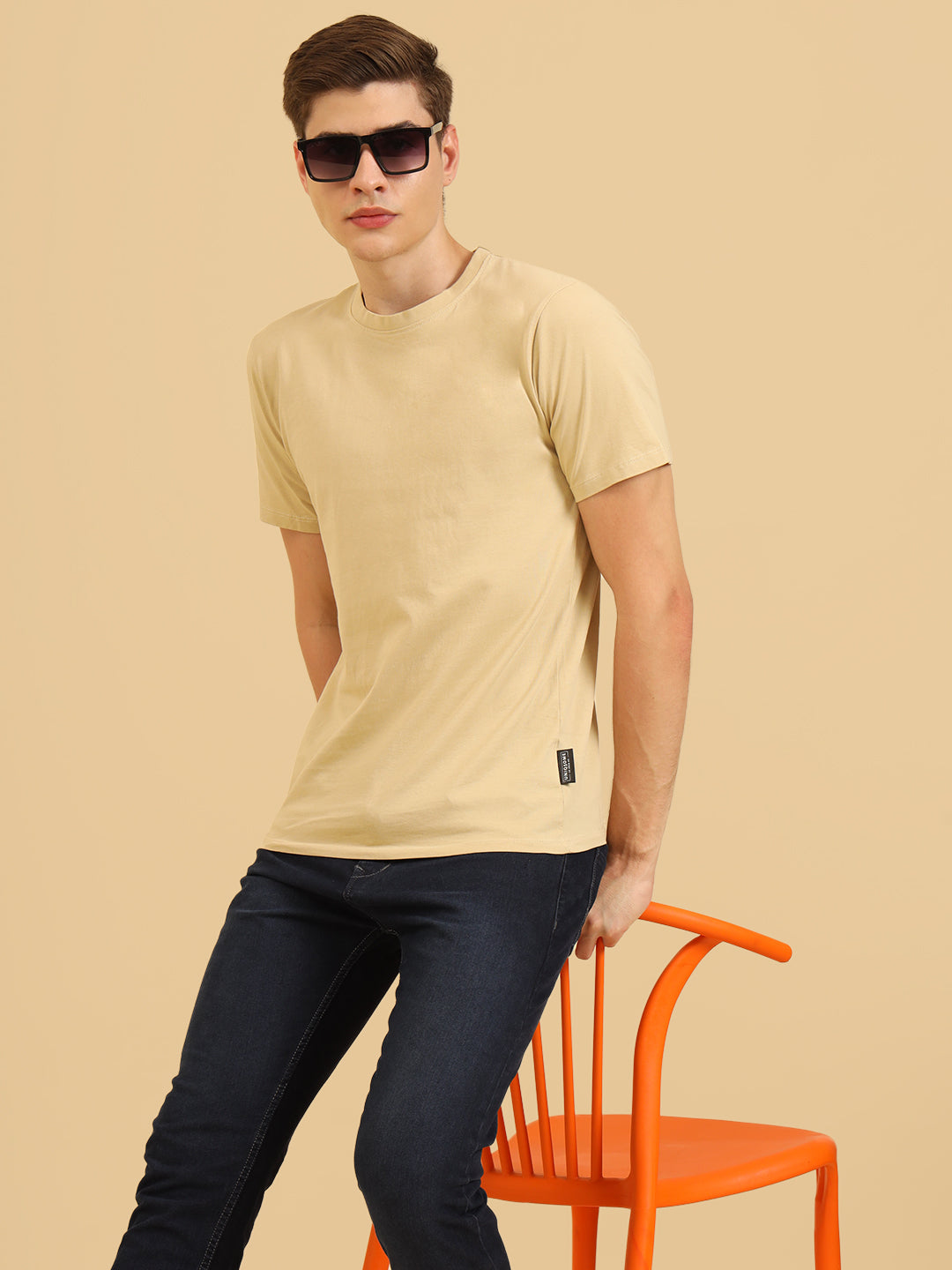 Freakin Regular Fit T-Shirt Beige