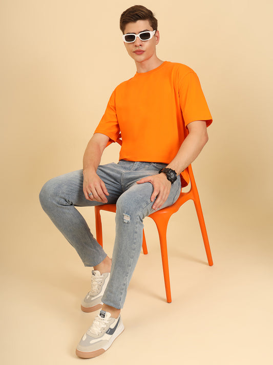 Oversize Simply Soft Fit T-Shirt Orange