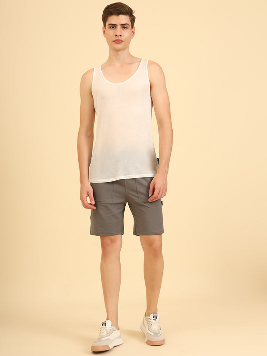 Flexy Feel Comfy Light Sleeveless Sando White