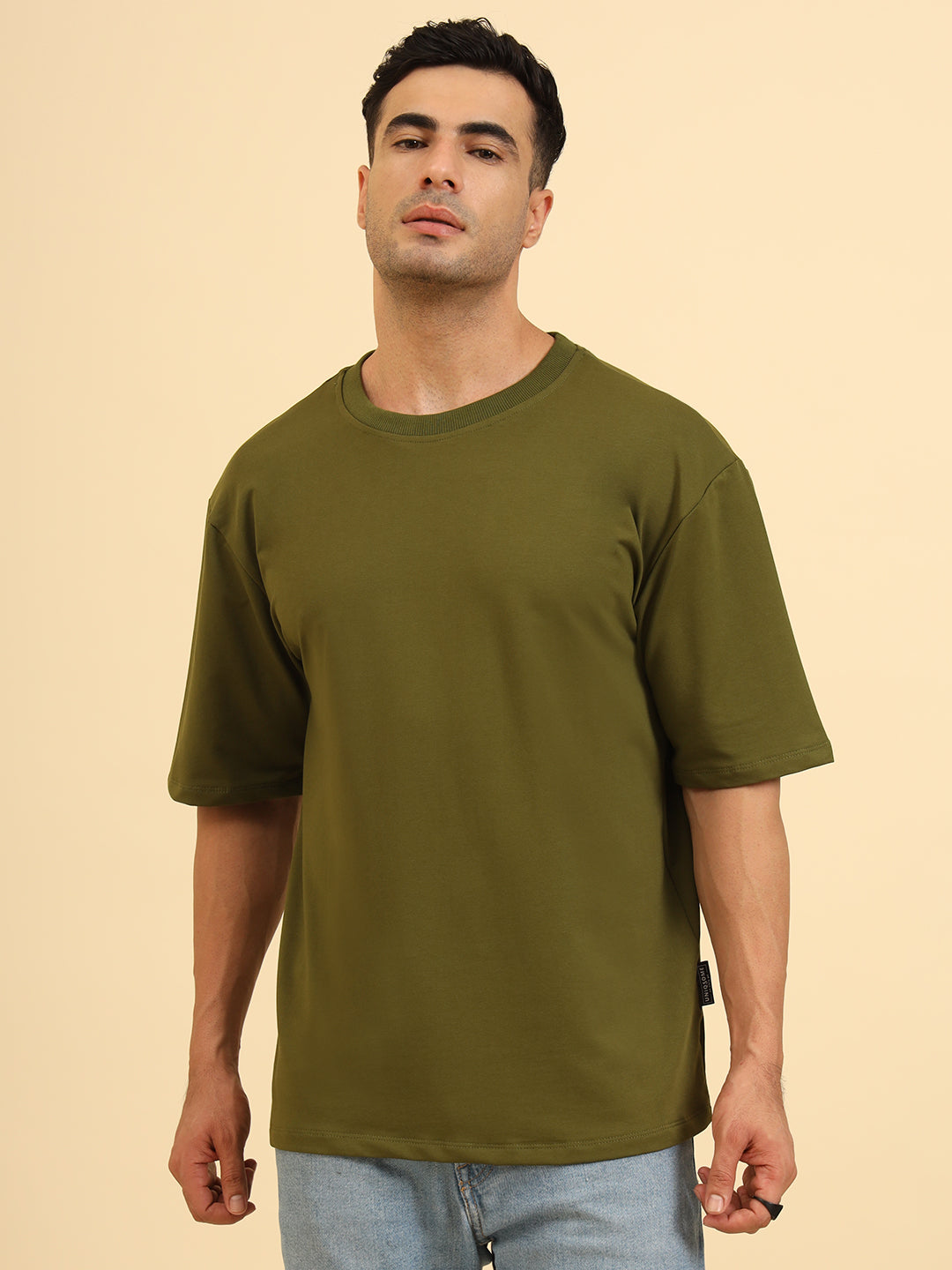 True Threads Oversized T-Shirt Olive Green