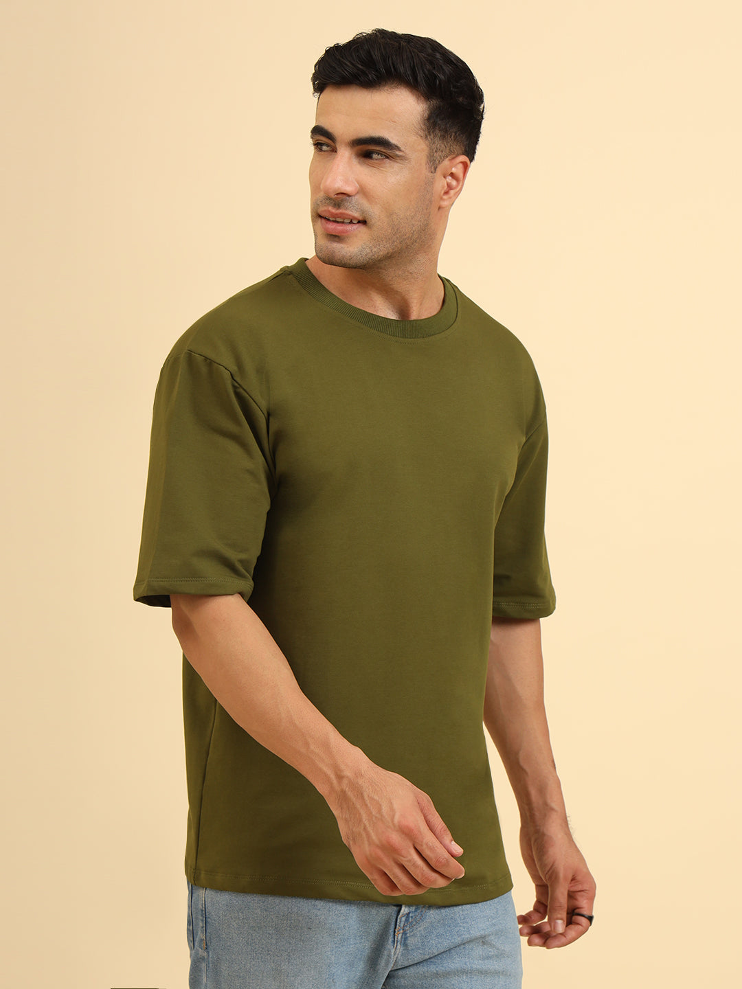 True Threads Oversized T-Shirt Olive Green