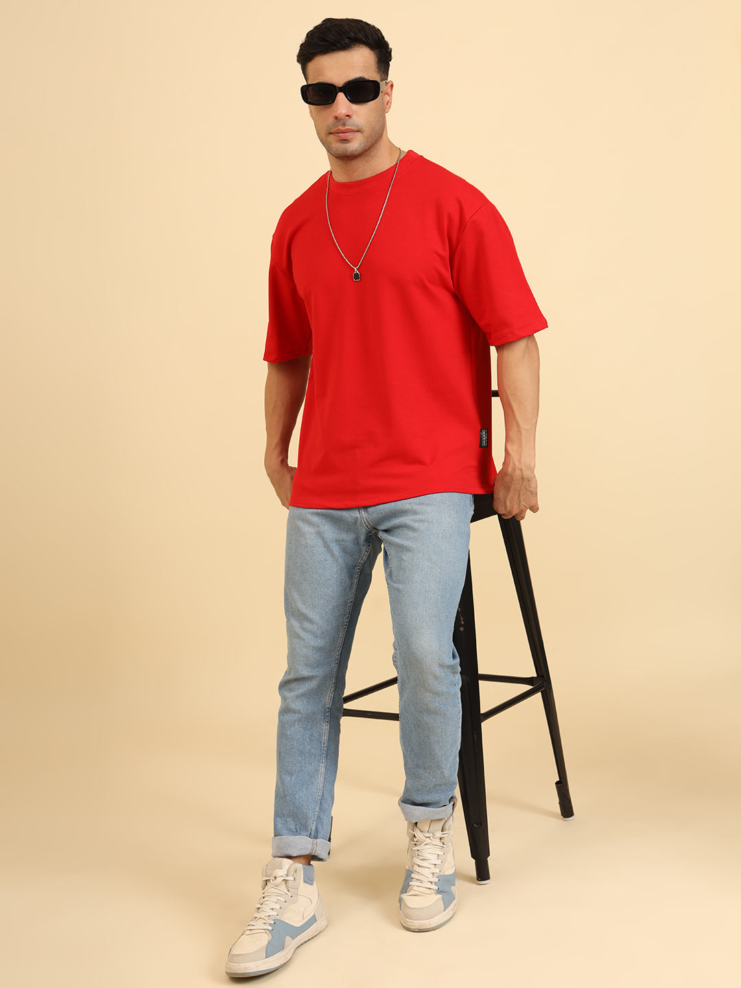 True Threads Oversized T-Shirt Red