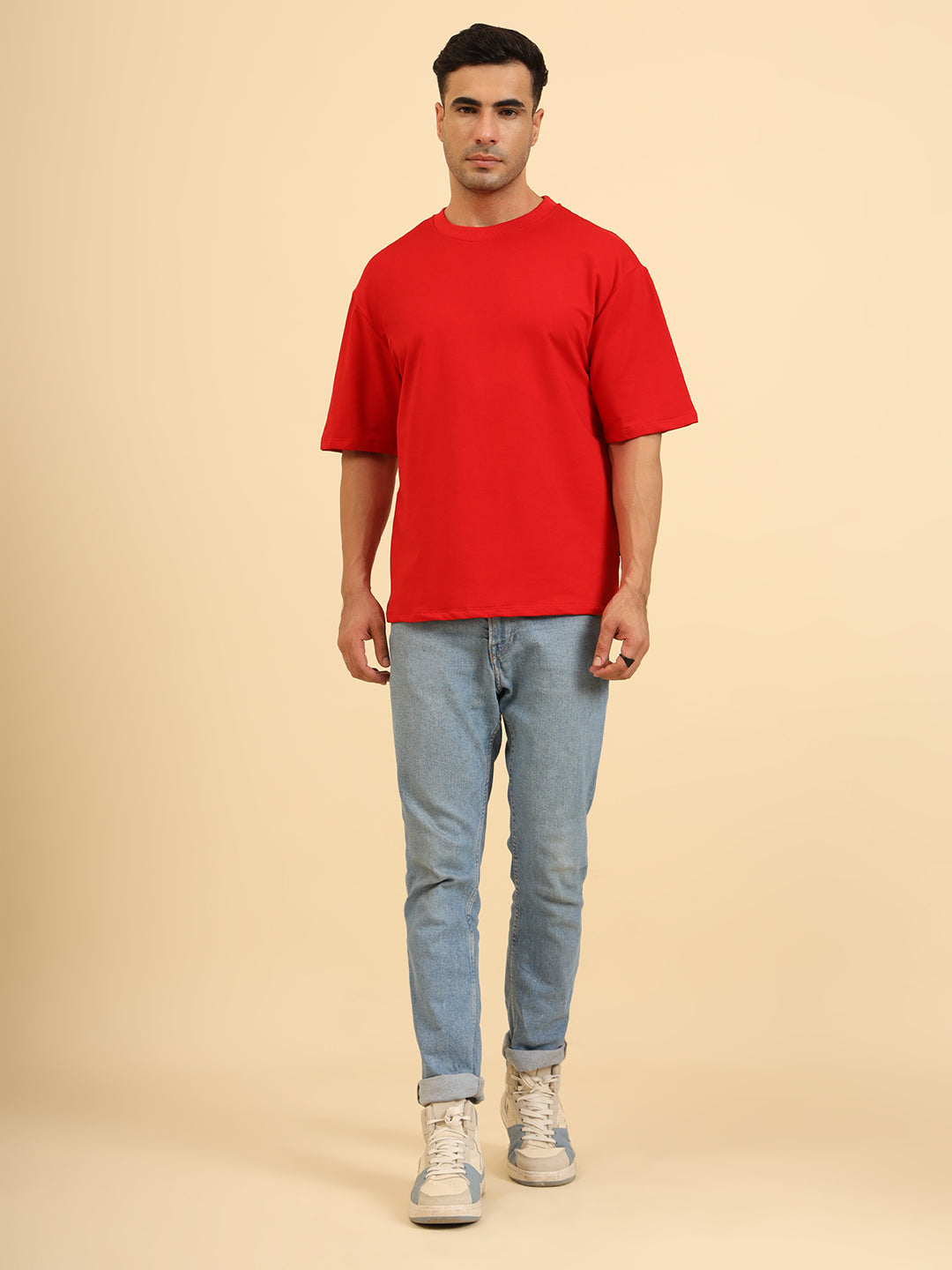 True Threads Oversized T-Shirt Red