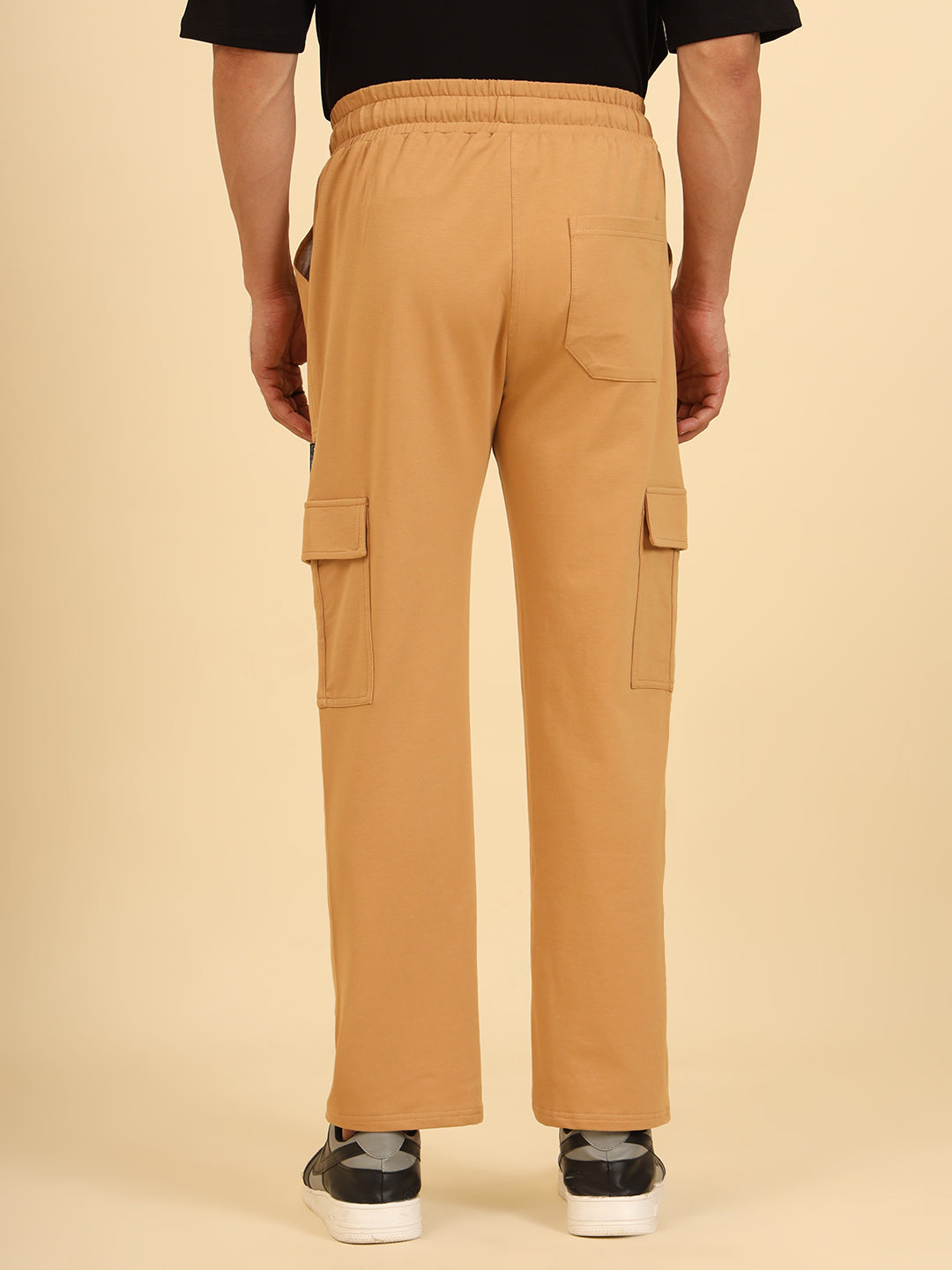 Bold Move Regular Fit Joggers BEIGE