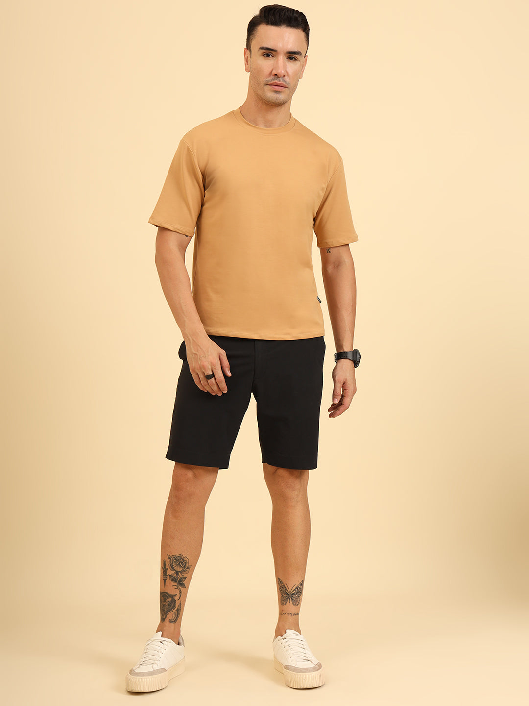 True Threads Oversized T-Shirt Mustard