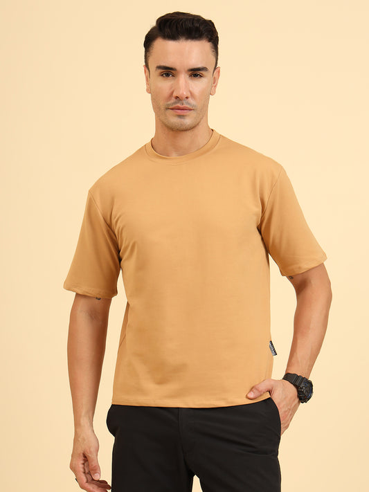 True Threads Oversized T-Shirt Mustard