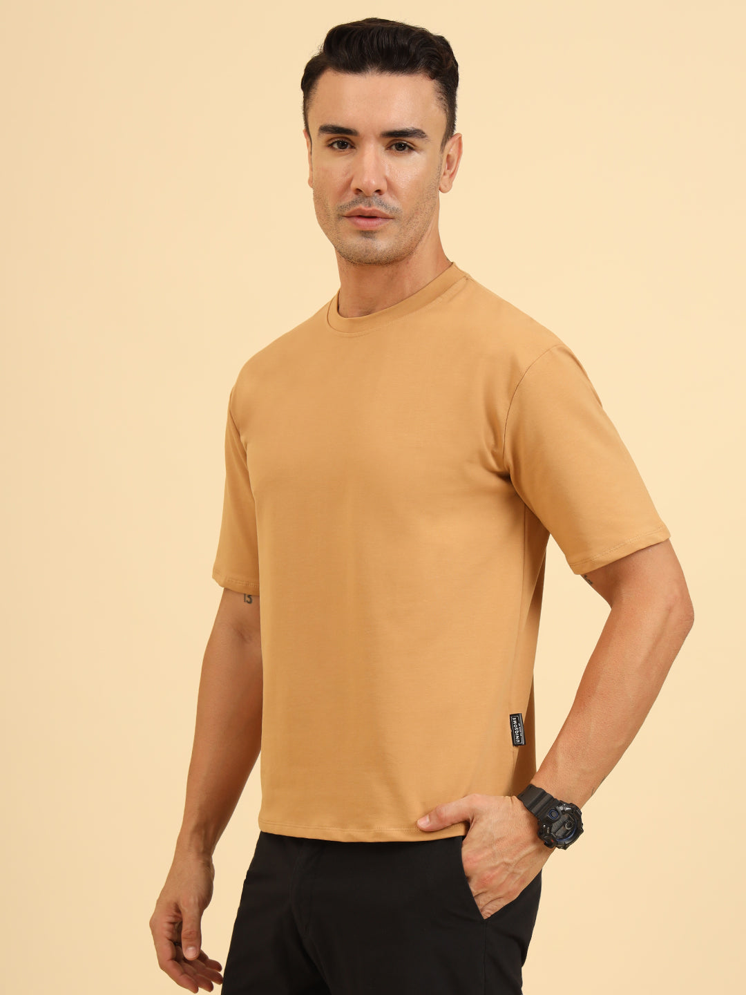 True Threads Oversized T-Shirt Mustard